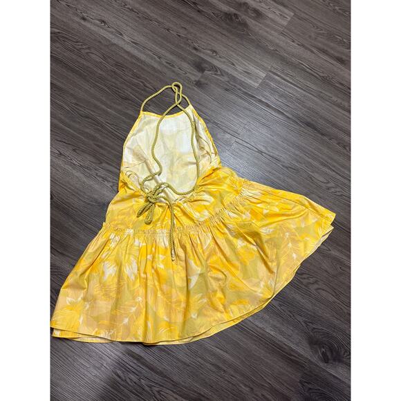 Free People NWT 
Yellow Deserted Island Mini Dress - Picture 9 of 9